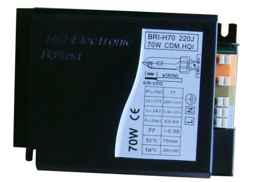 0.44A 130Hz Digital Greenhouse Ballast Ceramic Metal Halide 70W Sodium Lamp