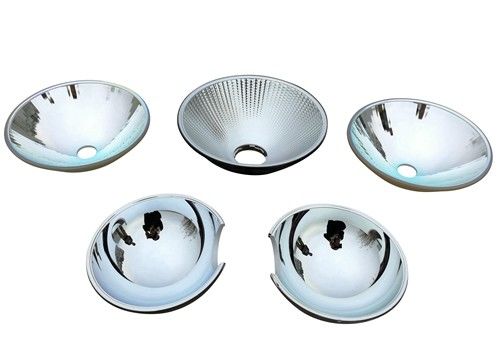 PGZ18 Lamp Optical High Bay Light Reflector , Searchlights Round Reflector