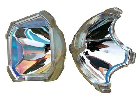 Antioxidation Irregular Shape Glass Reflector , Inner Coated Fiber Optic Reflector
