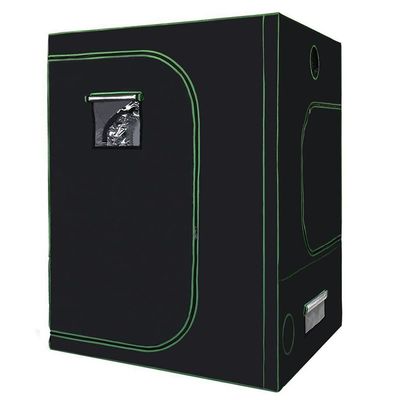200cm Height Zippered Hydroponic Indoor Grow Tent , 5X5&quot; Portable Grow Tent 600D Fabric