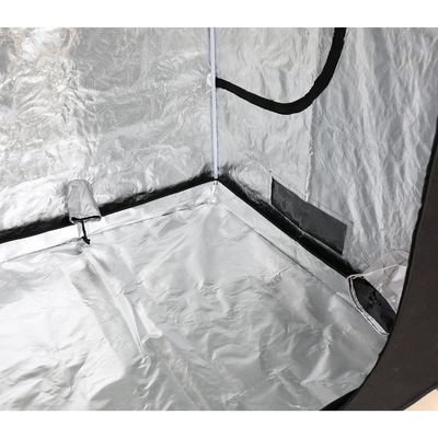 200cm Height Zippered Hydroponic Indoor Grow Tent , 5X5&quot; Portable Grow Tent 600D Fabric