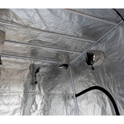 200cm Height Zippered Hydroponic Indoor Grow Tent , 5X5&quot; Portable Grow Tent 600D Fabric