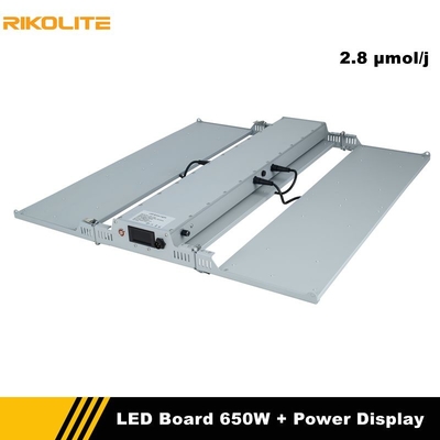 Rikolite Horticulture LED Grow Lights 650w Quantum Boards With Power Display Function