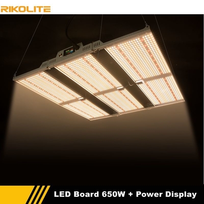 Rikolite Horticulture LED Grow Lights 650w Quantum Boards With Power Display Function