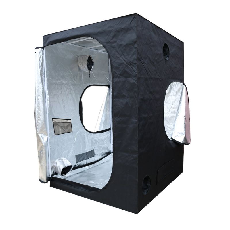 200cm Height Zippered Hydroponic Indoor Grow Tent , 5X5&quot; Portable Grow Tent 600D Fabric